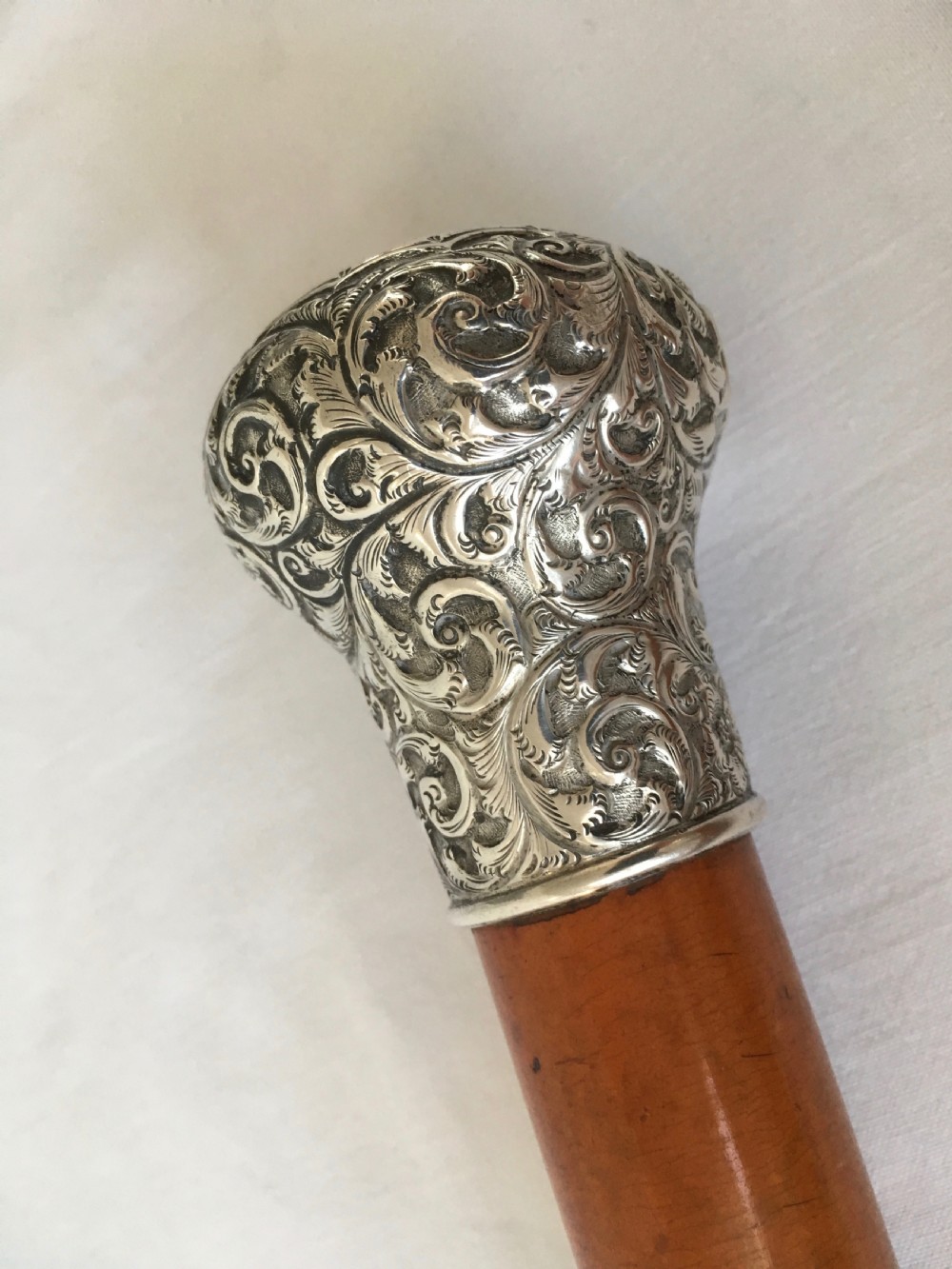 Malacca and Silver Mounted Sword Stick View VIII