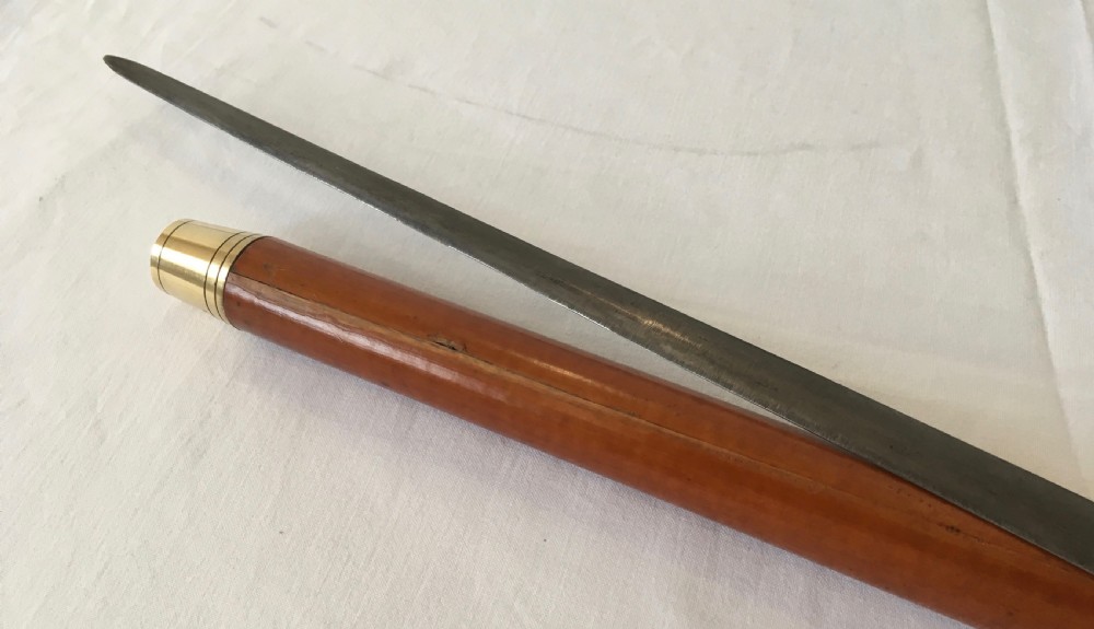 Malacca and Silver Mounted Sword Stick View XI
