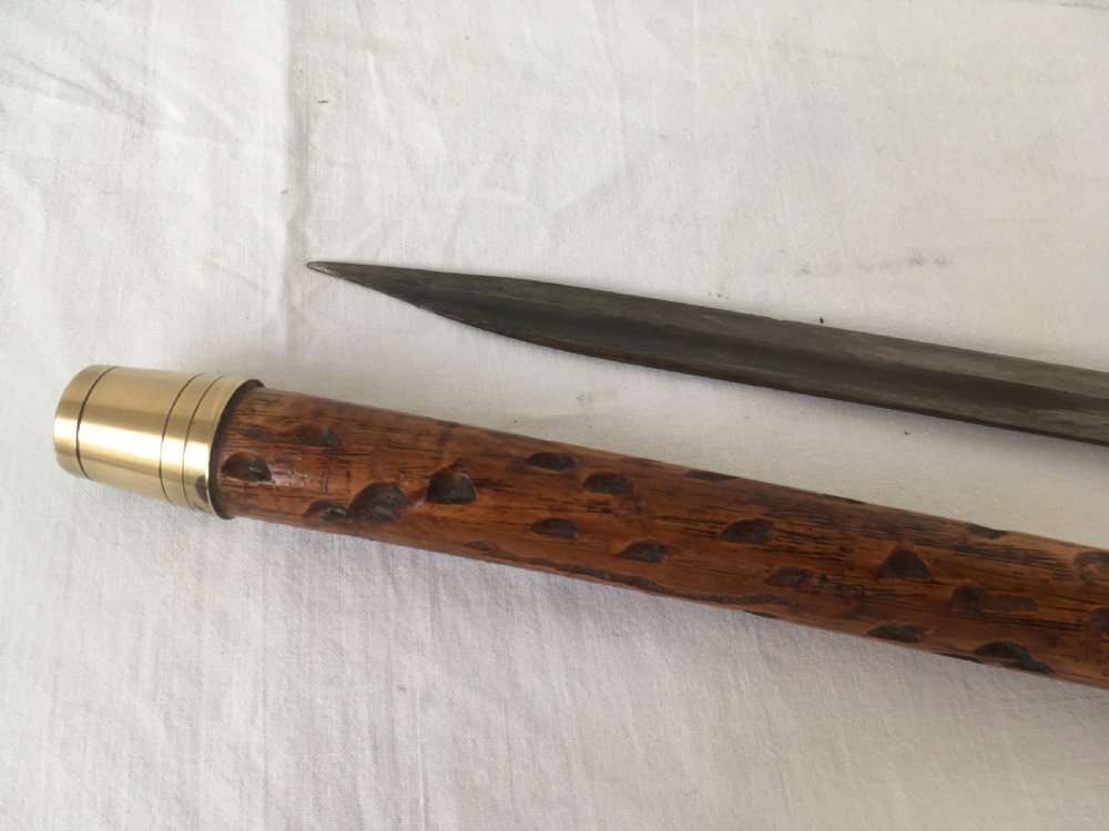 Hawthorn Handled Sword Stick with Silver Collar View VI
