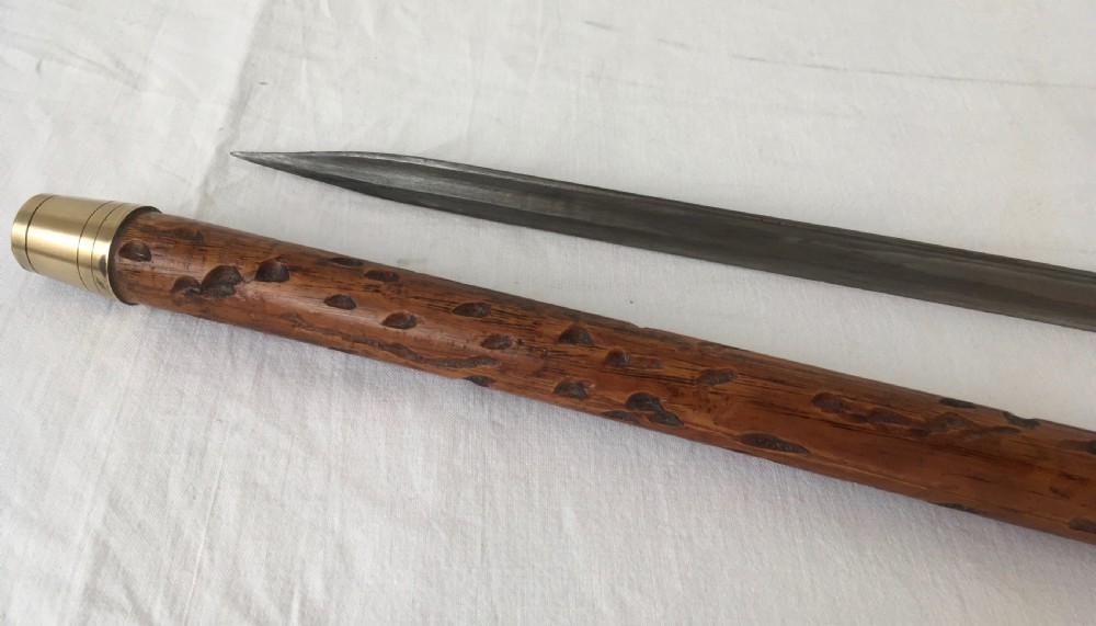 Hawthorn Handled Sword Stick with Silver Collar View VII