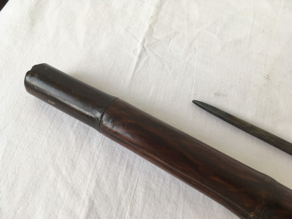 Bamboo Curved Handle Sword Stick View VI
