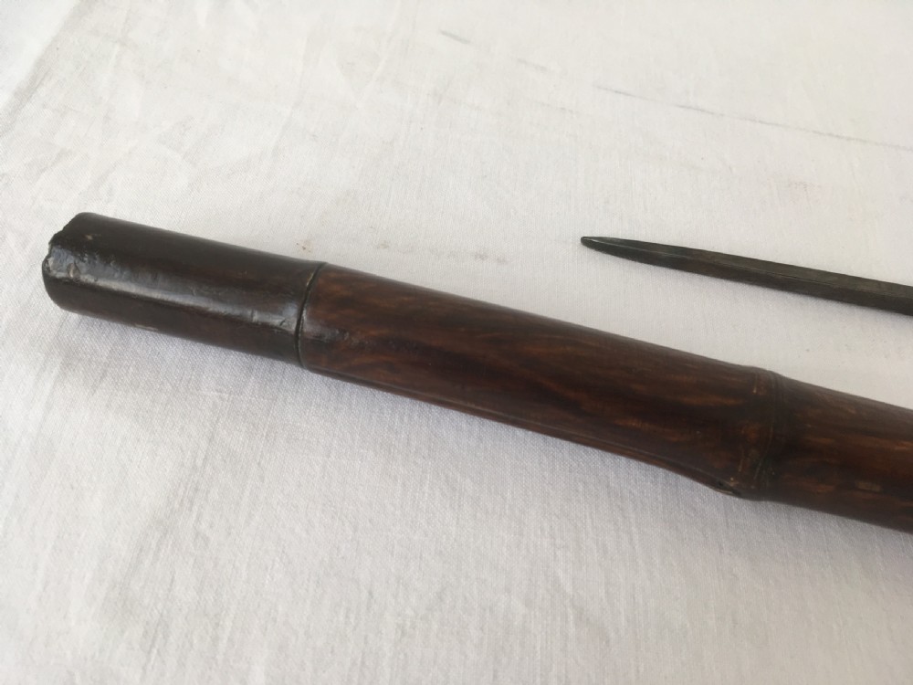 Bamboo Curved Handle Sword Stick View VIII