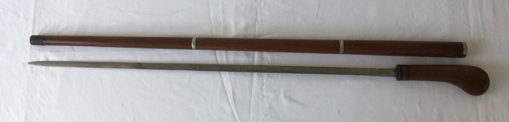 19th Century Mahogany Sword Stick View III