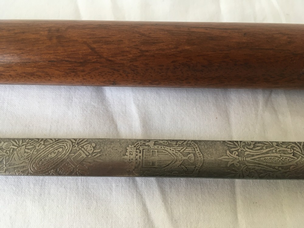 19th Century Mahogany Sword Stick View V