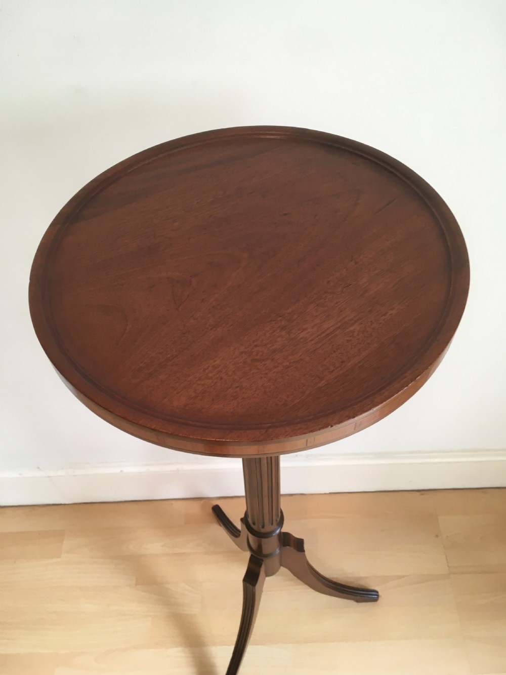 Inlaid Mahogany Plant Stand or Torchere View IV