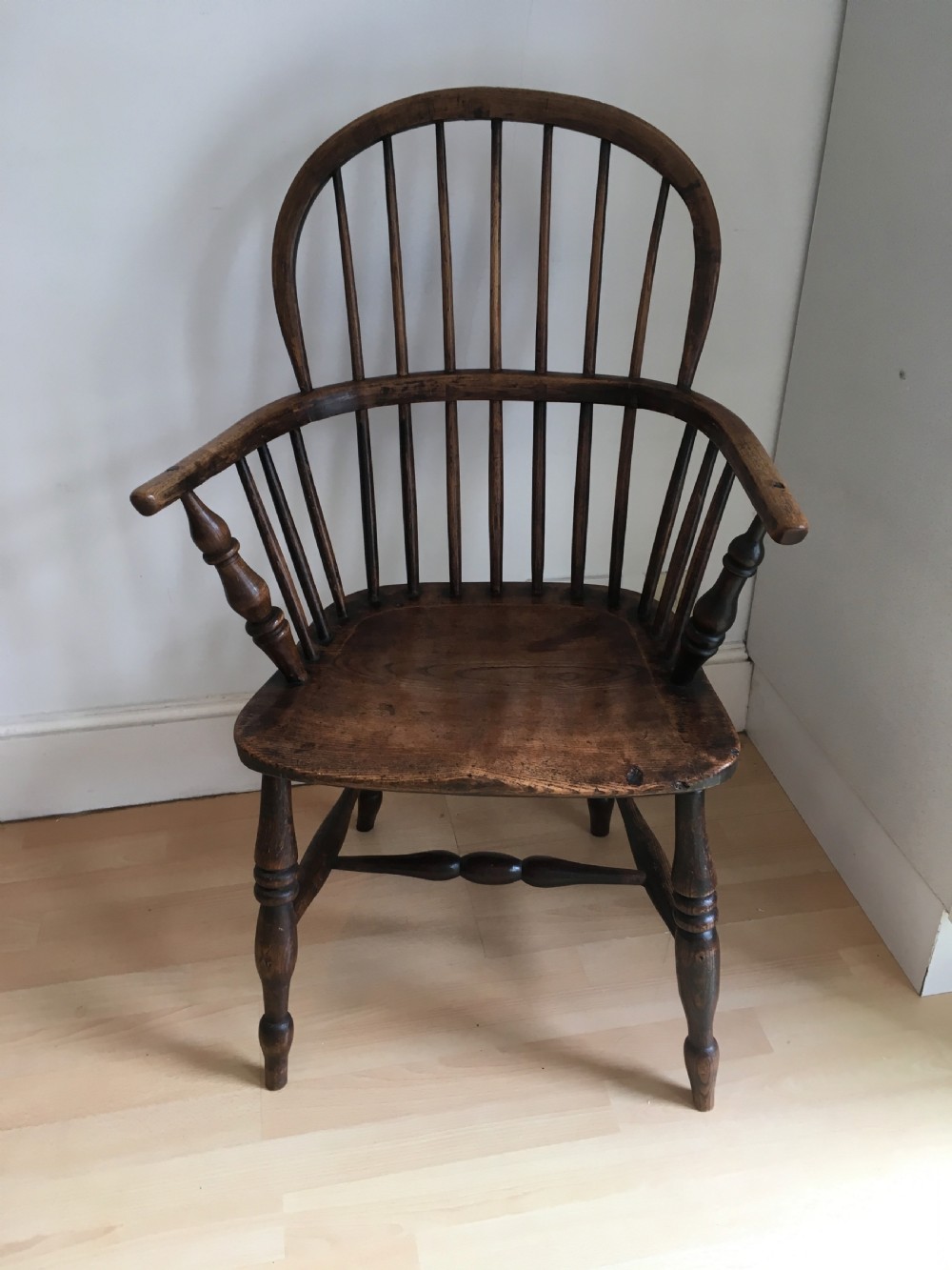 Elm Windsor Stick Back Armchair