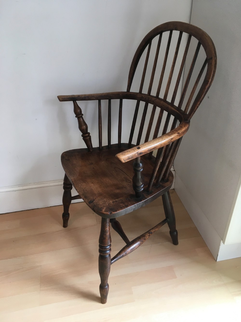 Elm Windsor Stick Back Armchair View II