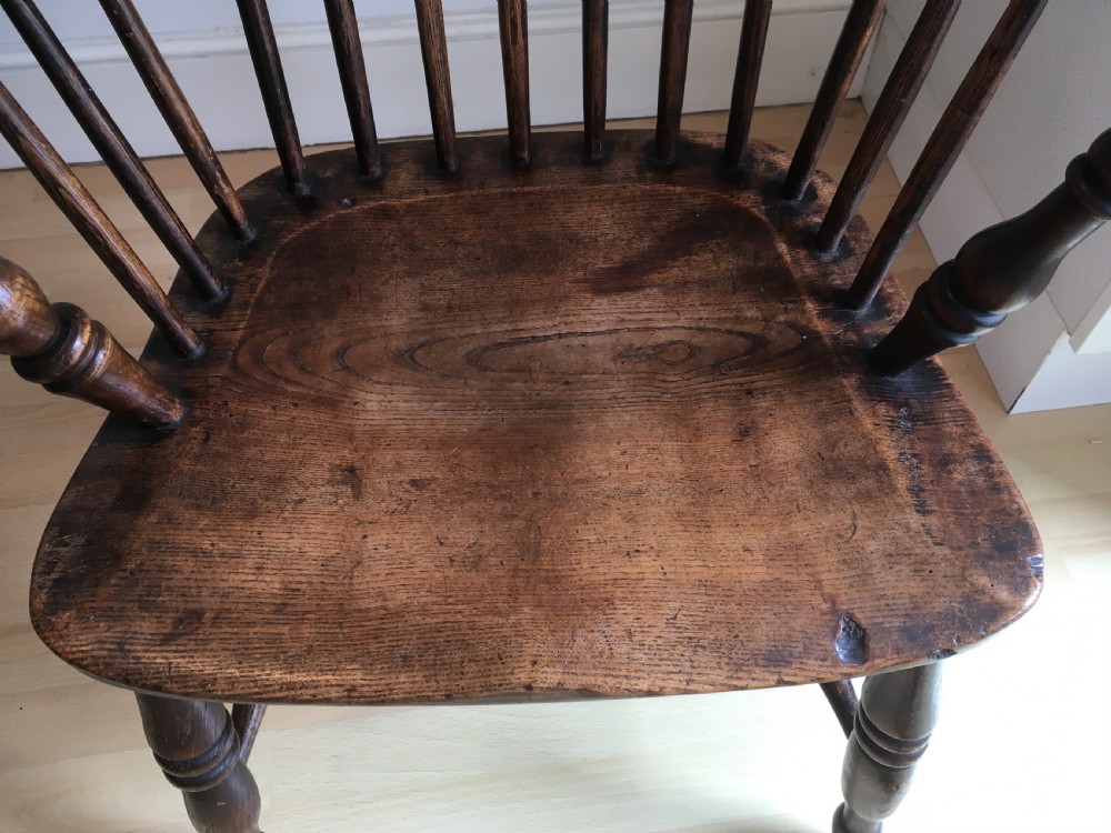 Elm Windsor Stick Back Armchair View VII