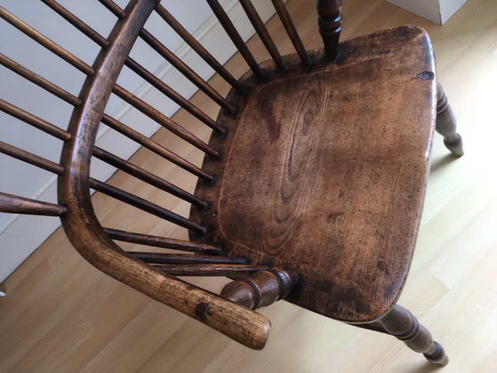 Elm Windsor Stick Back Armchair View IX