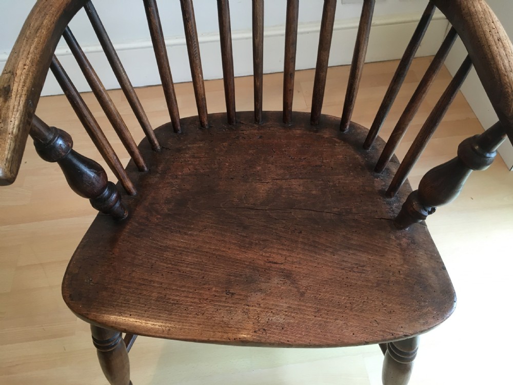 Elm Windsor Stick Back Armchair View IX
