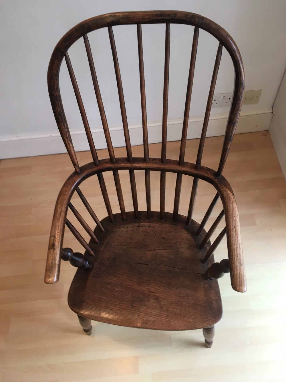 Elm Windsor Stick Back Armchair View X