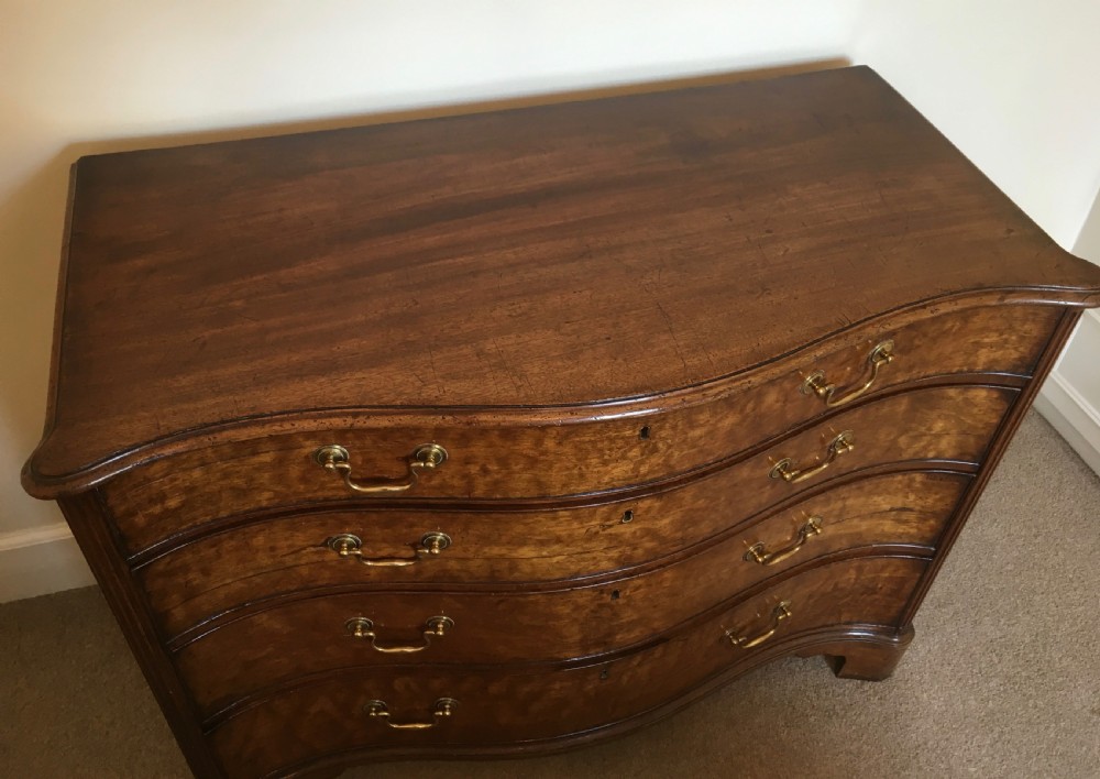 Georgian Mahogany Serpentine Chest View III