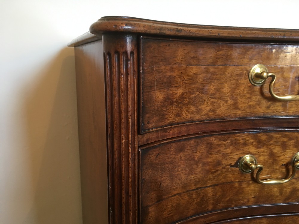 Georgian Mahogany Serpentine Chest View XII
