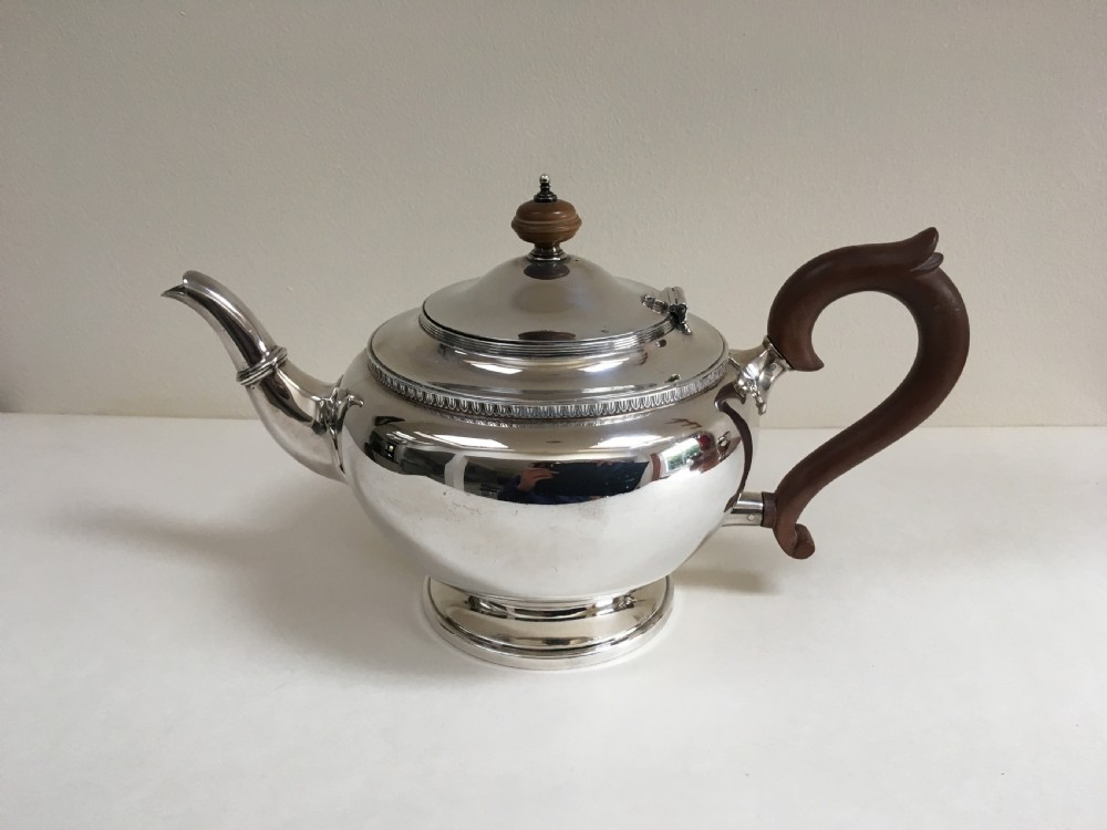 Art Deco Period Silver 3 Piece Tea Set View II