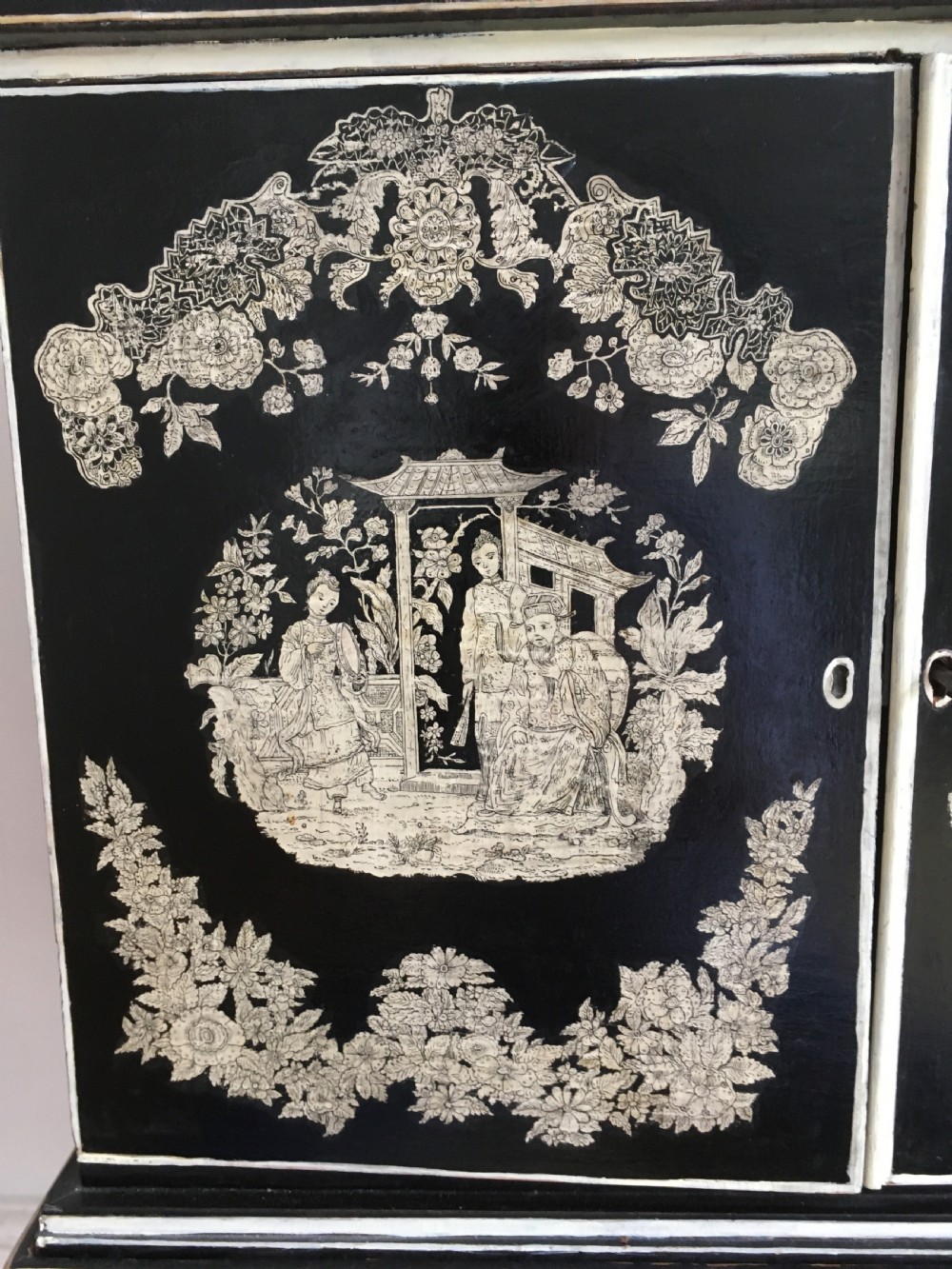 Chinese Penwork Cabinet on Stand View VII