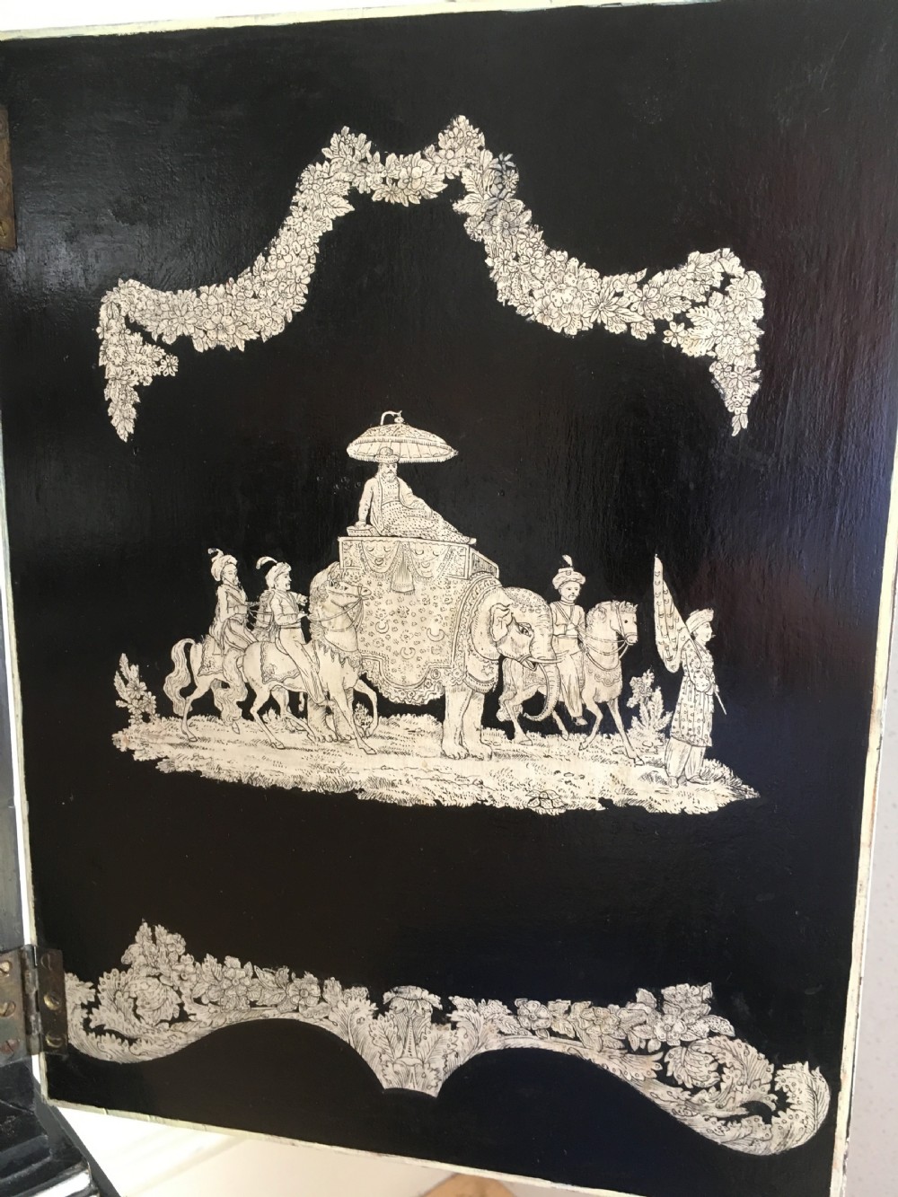 Chinese Penwork Cabinet on Stand View X