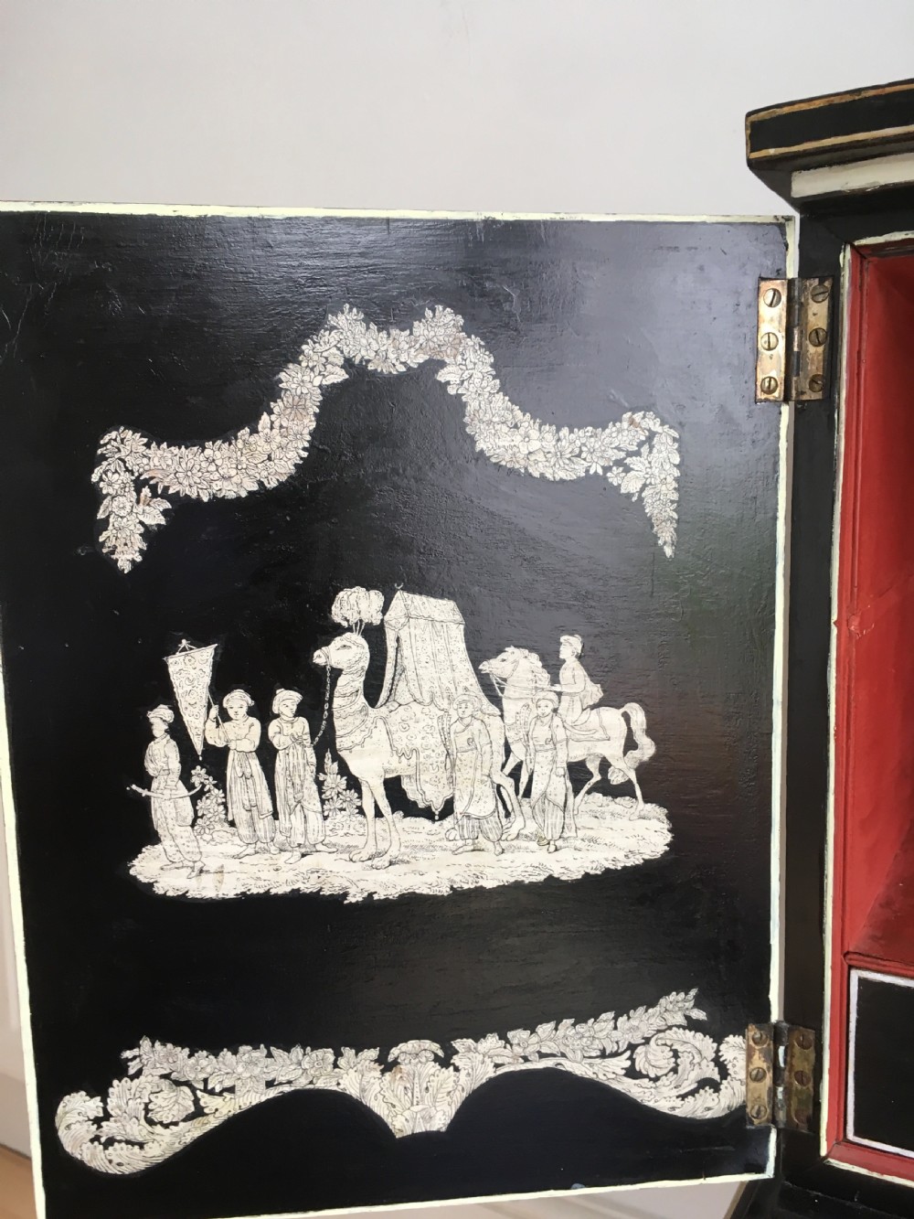 Chinese Penwork Cabinet on Stand View XI