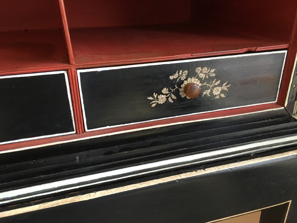 Chinese Penwork Cabinet on Stand View XII