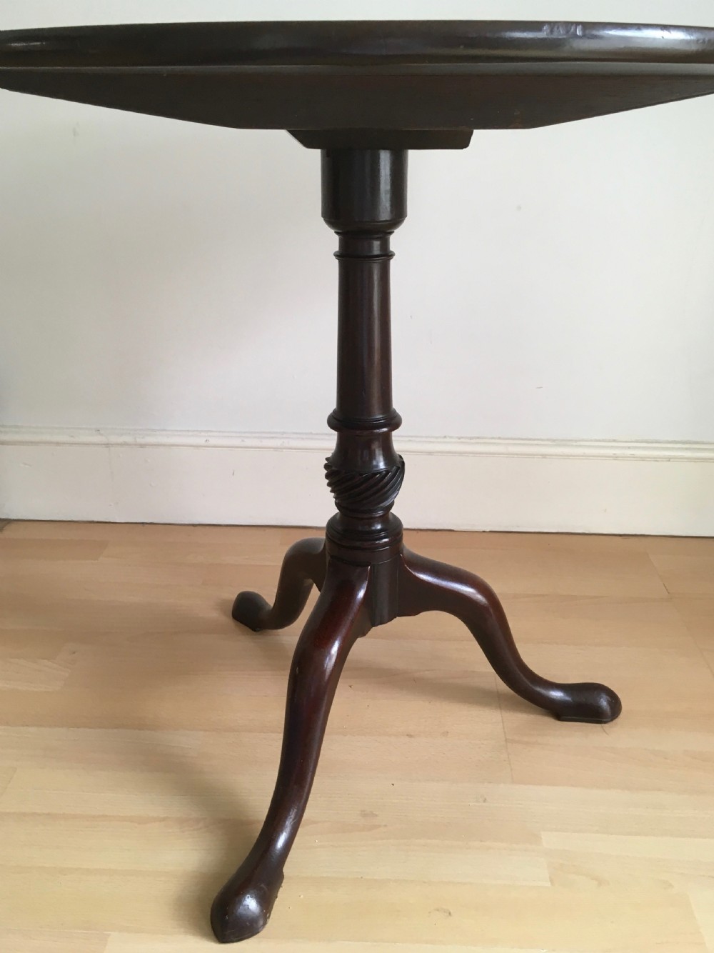 Georgian Mahogany Tilt Top Table View III