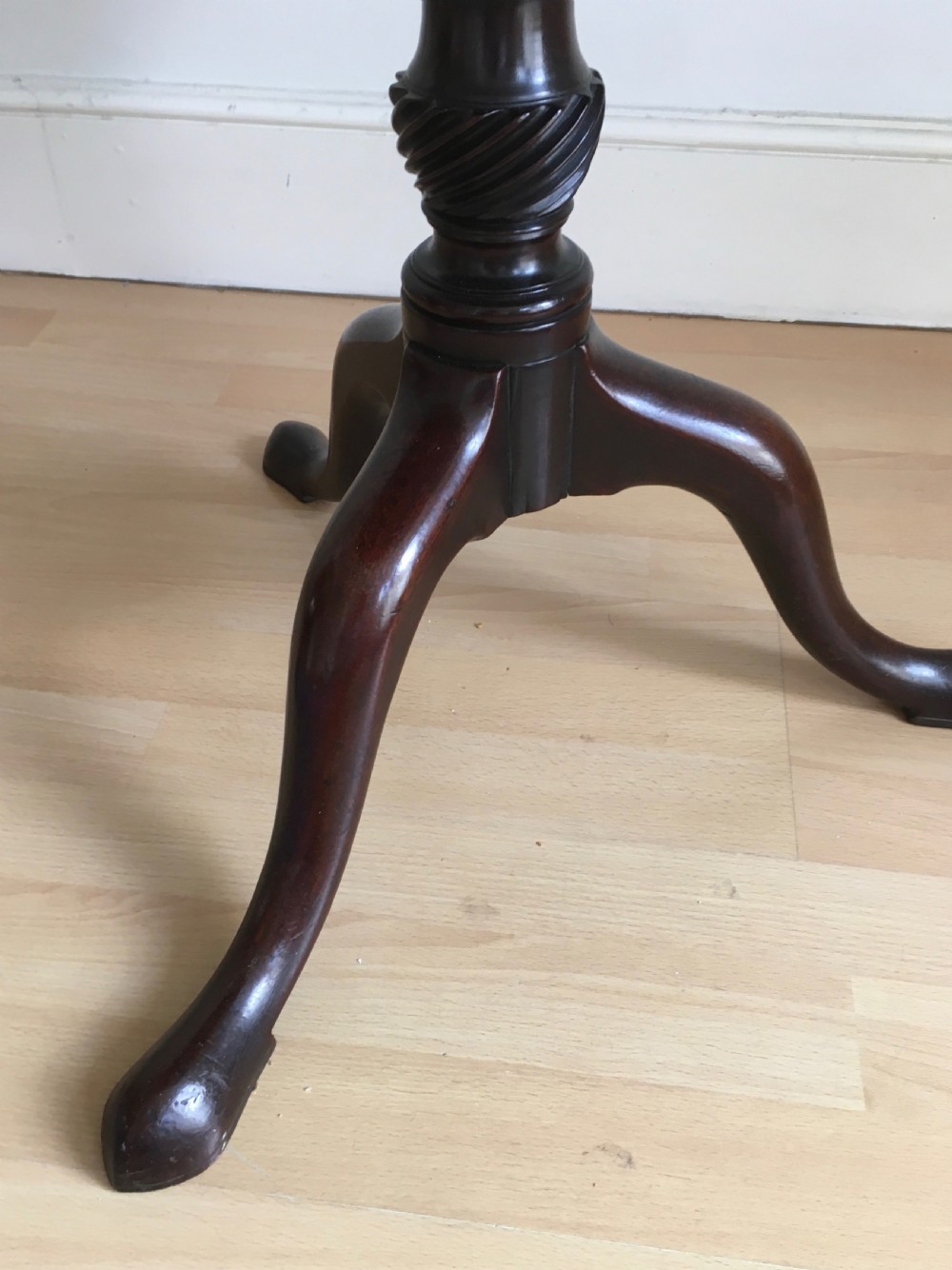 Georgian Mahogany Tilt Top Table View IV