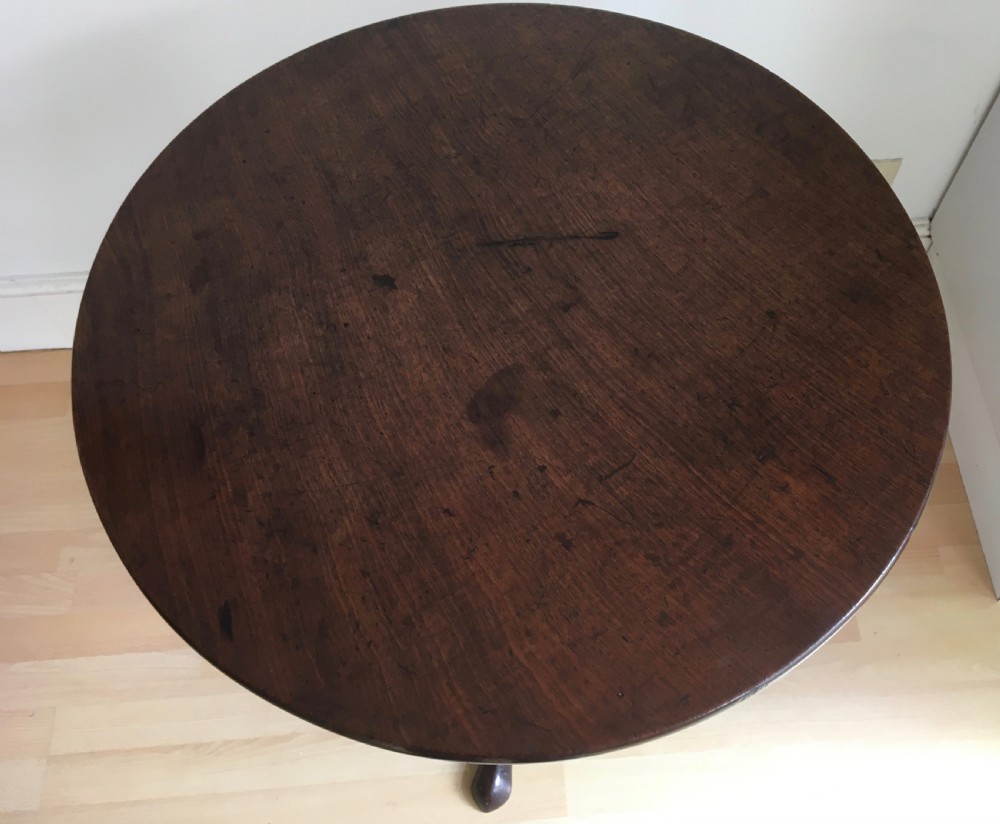 Georgian Mahogany Tilt Top Table View VII