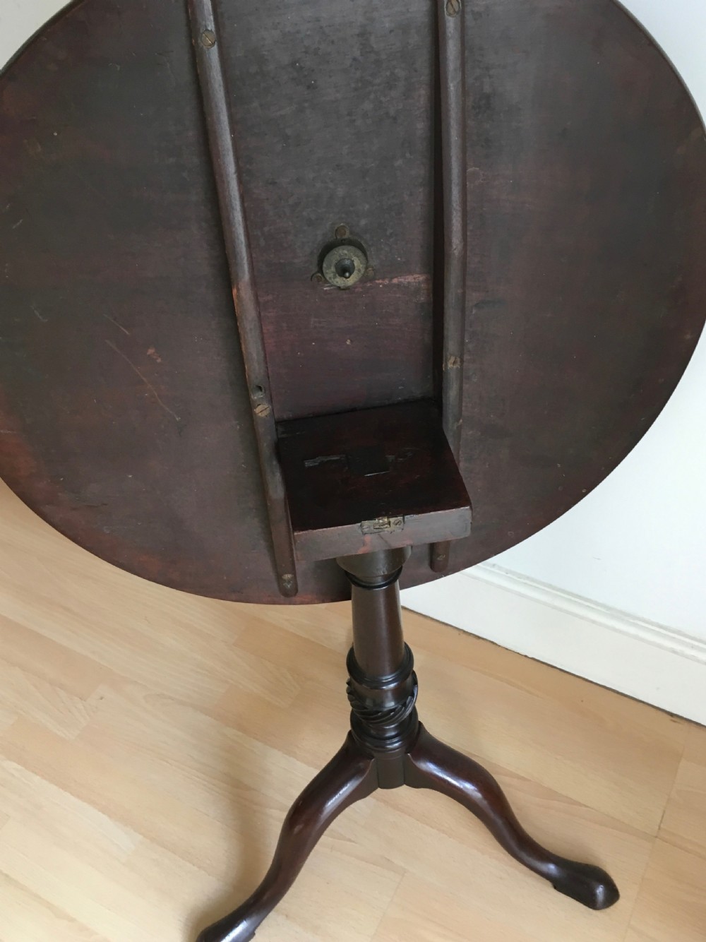 Georgian Mahogany Tilt Top Table View VIII