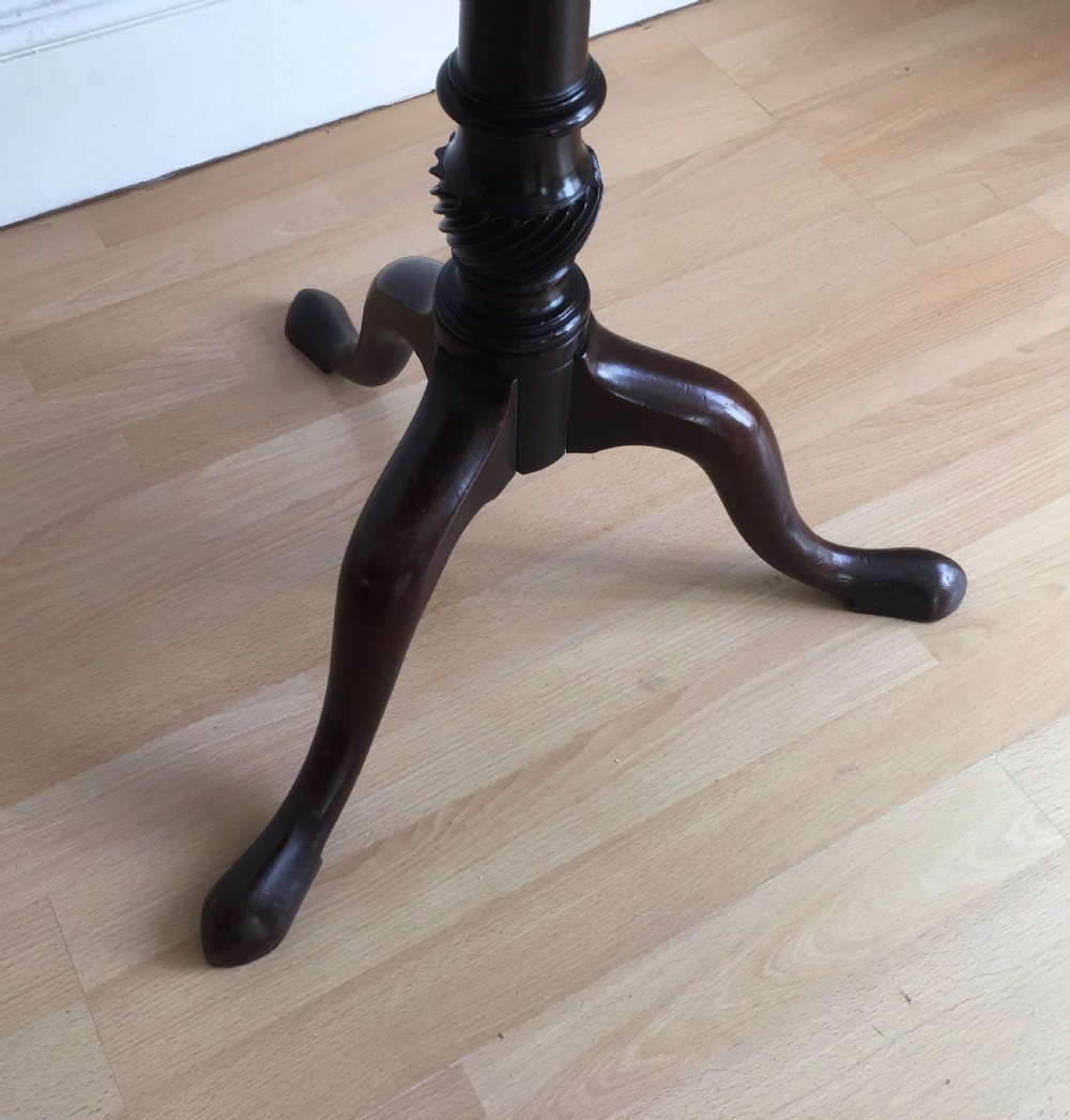 Georgian Mahogany Tilt Top Table View XI