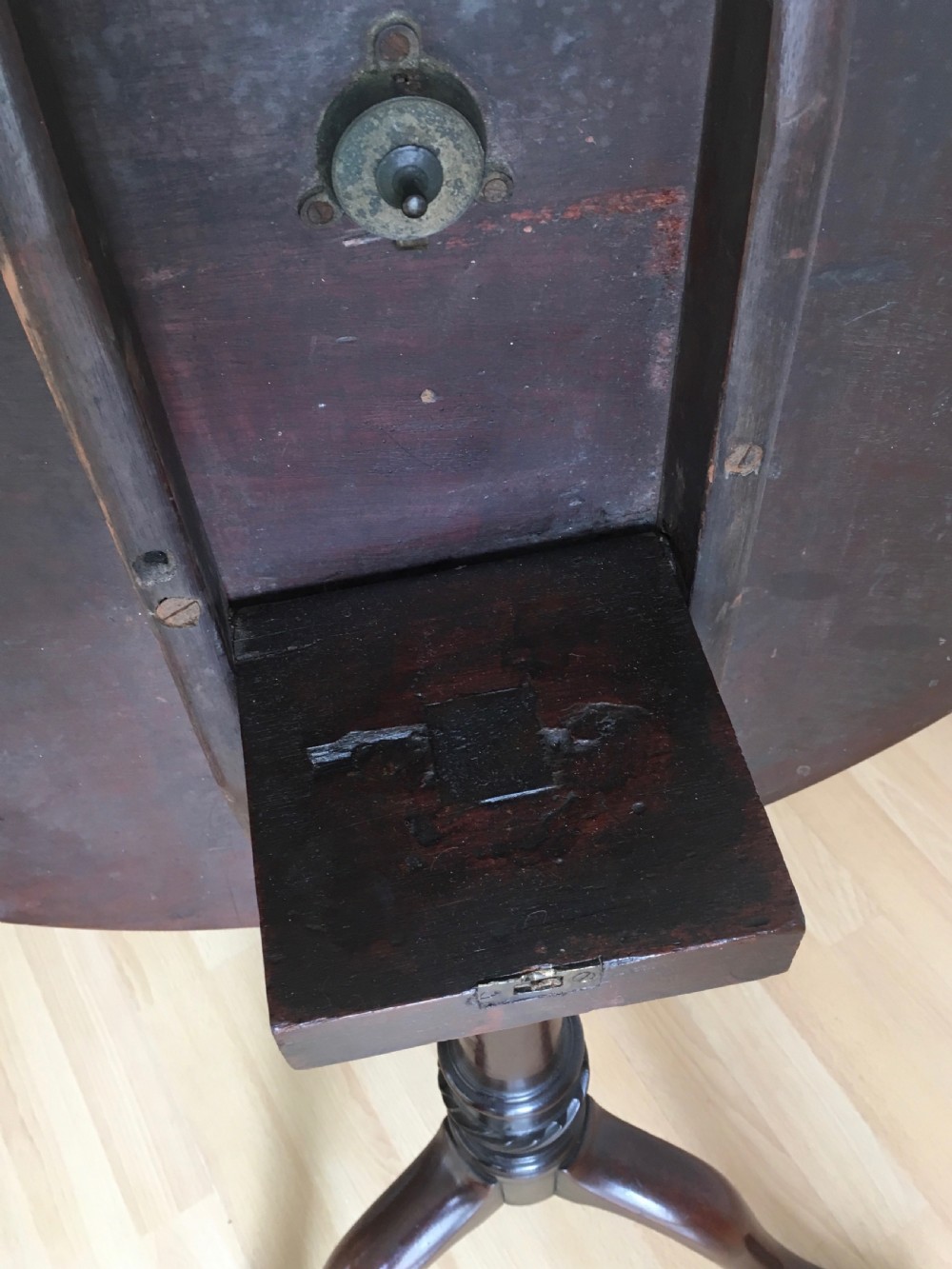 Georgian Mahogany Tilt Top Table View XIII
