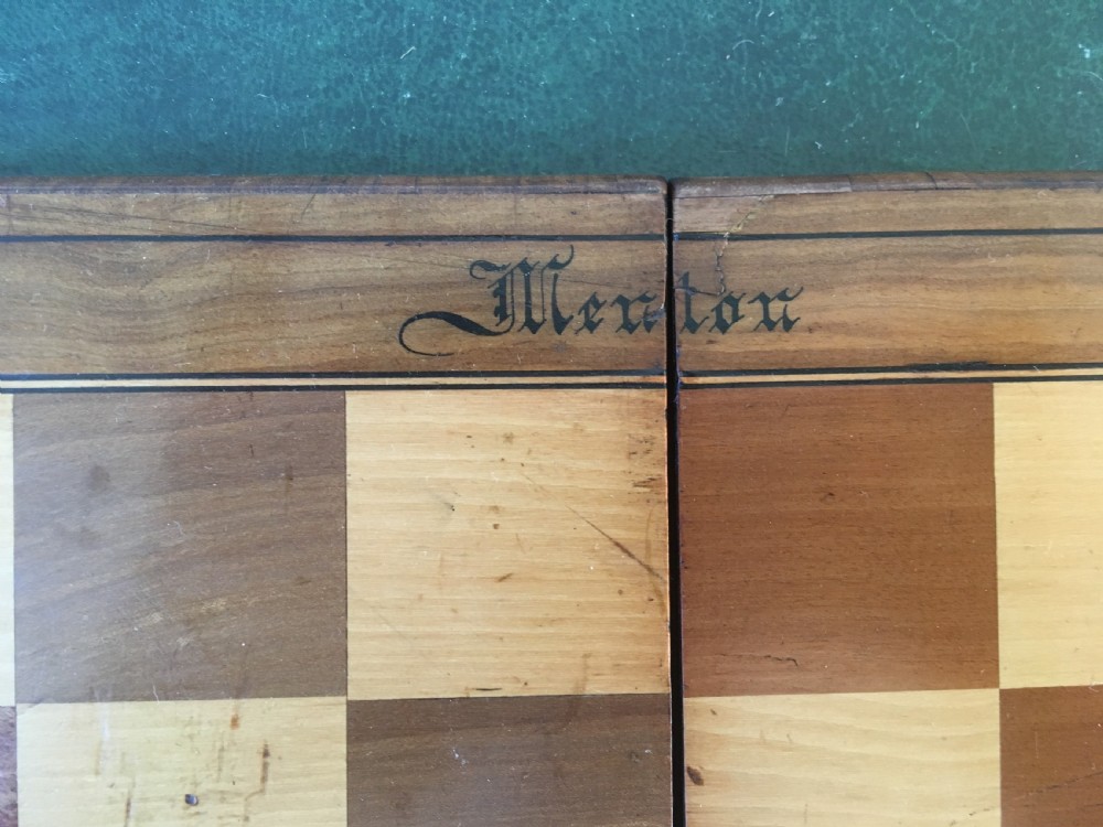 19th Italian Marquetry Folding Chess Board. View VIII