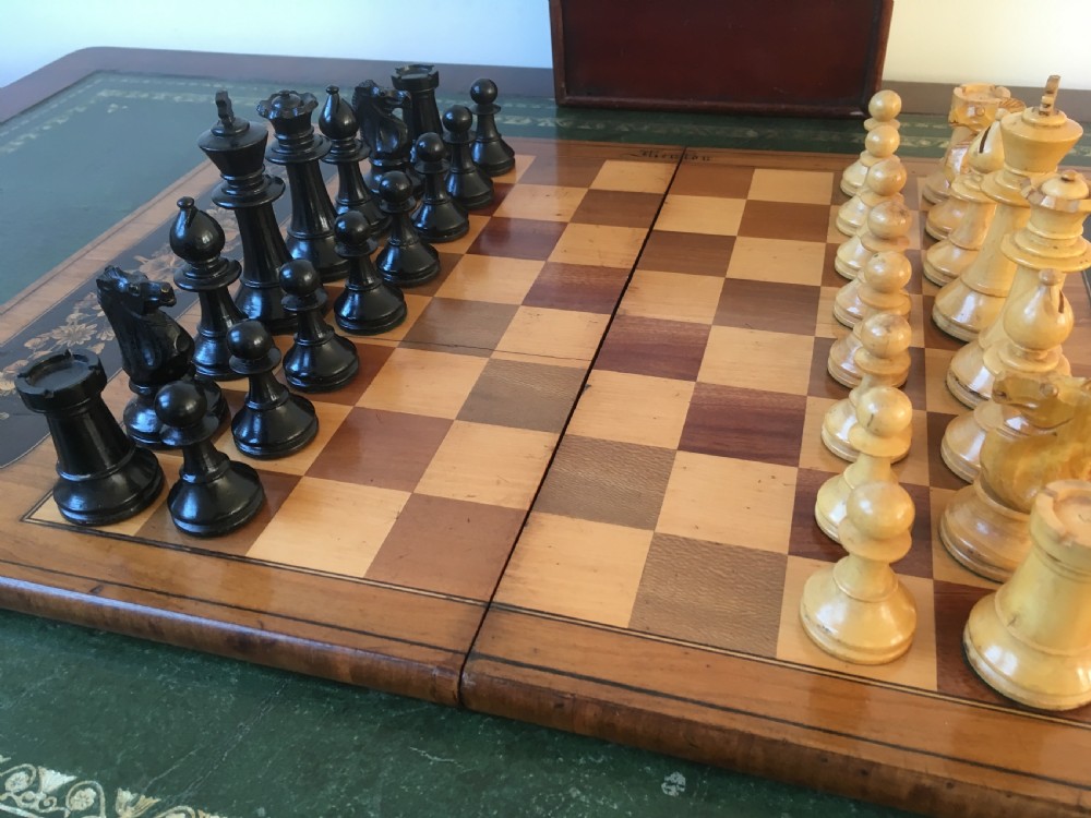 19th Italian Marquetry Folding Chess Board. View XIV