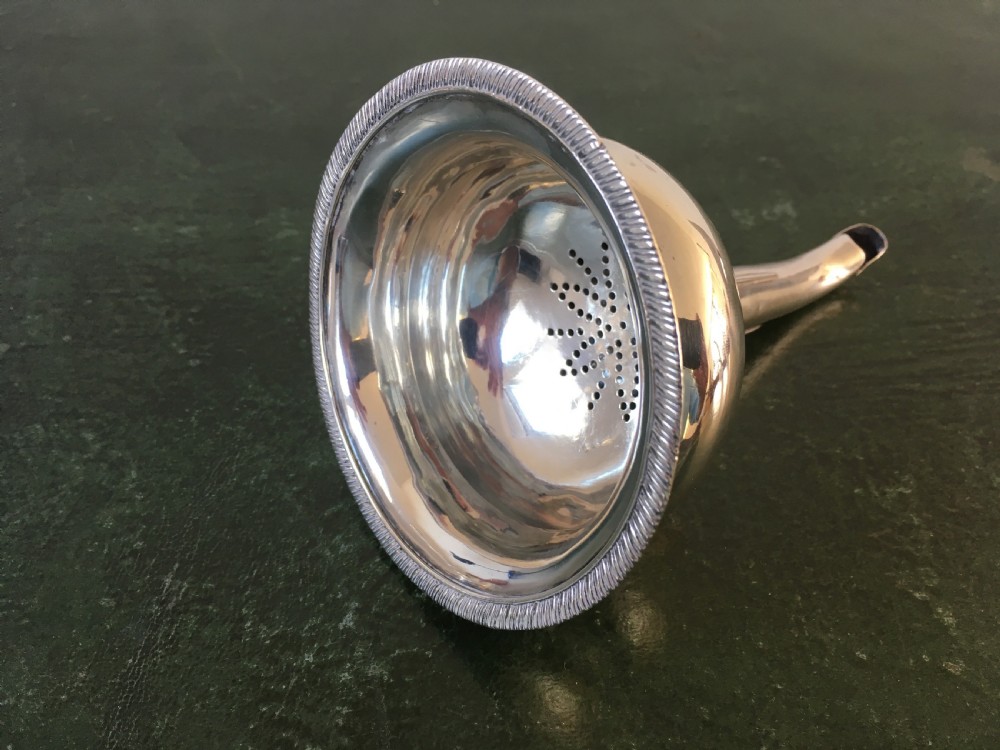 Regency Silver Wine Funnel - Exeter 1820 View VI