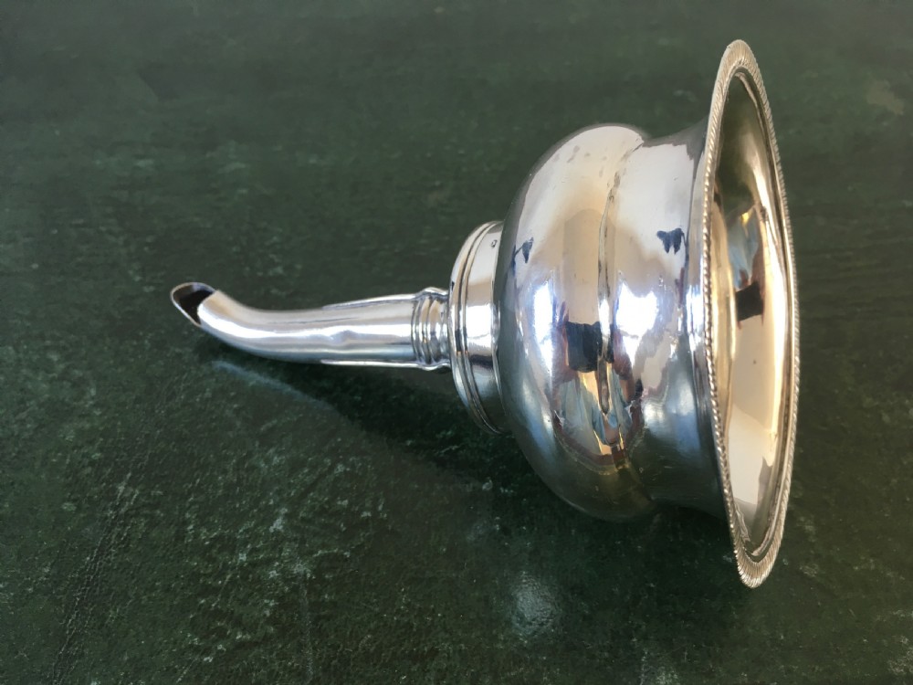 Regency Silver Wine Funnel - Exeter 1820 View VIII