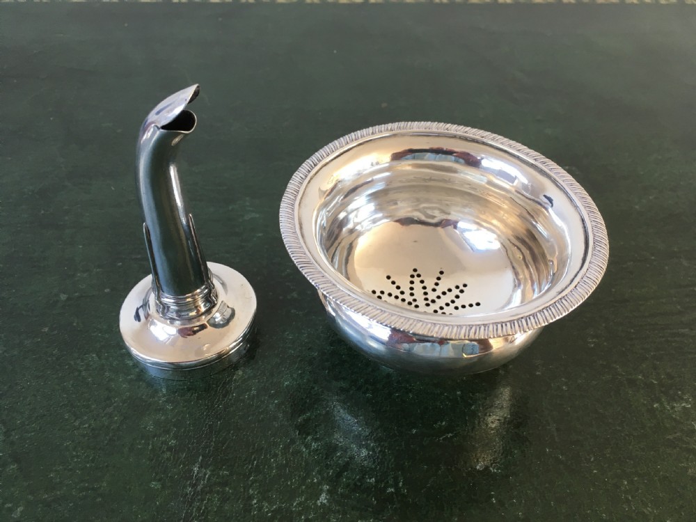 Regency Silver Wine Funnel - Exeter 1820 View IX