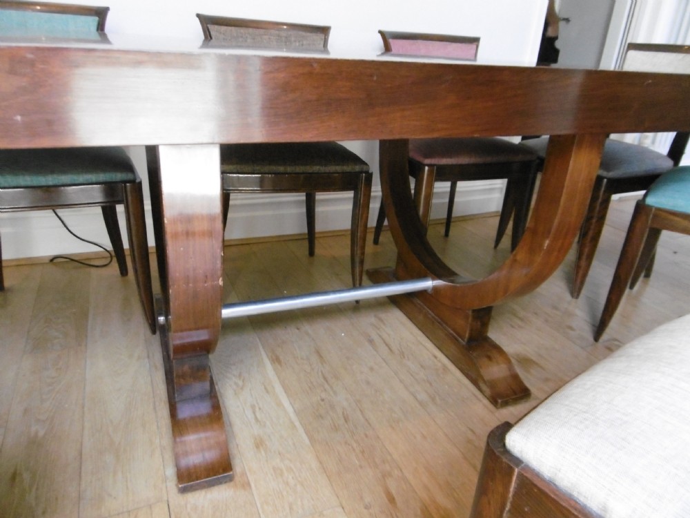Art Deco Dining Table with 8 Chairs View II
