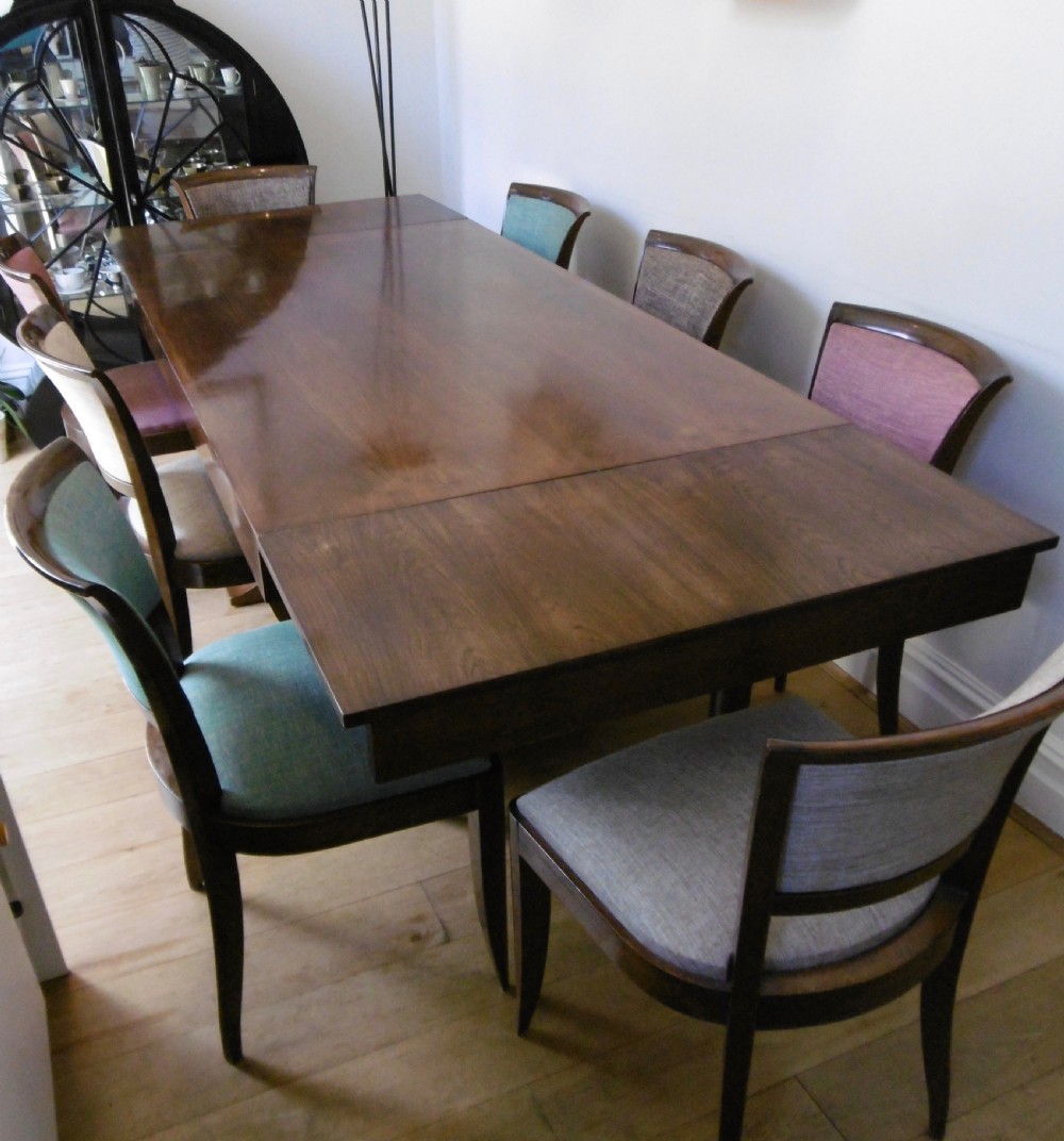 Art Deco Dining Table with 8 Chairs View III