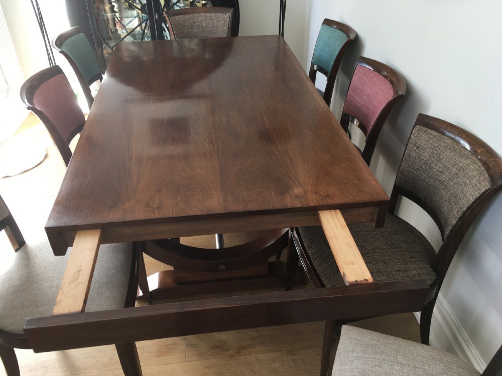 Art Deco Dining Table with 8 Chairs View XI