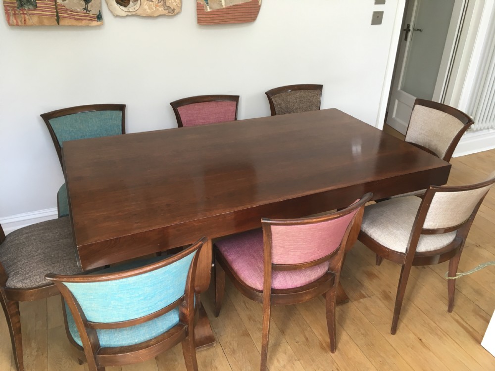 Art Deco Dining Table with 8 Chairs View XII