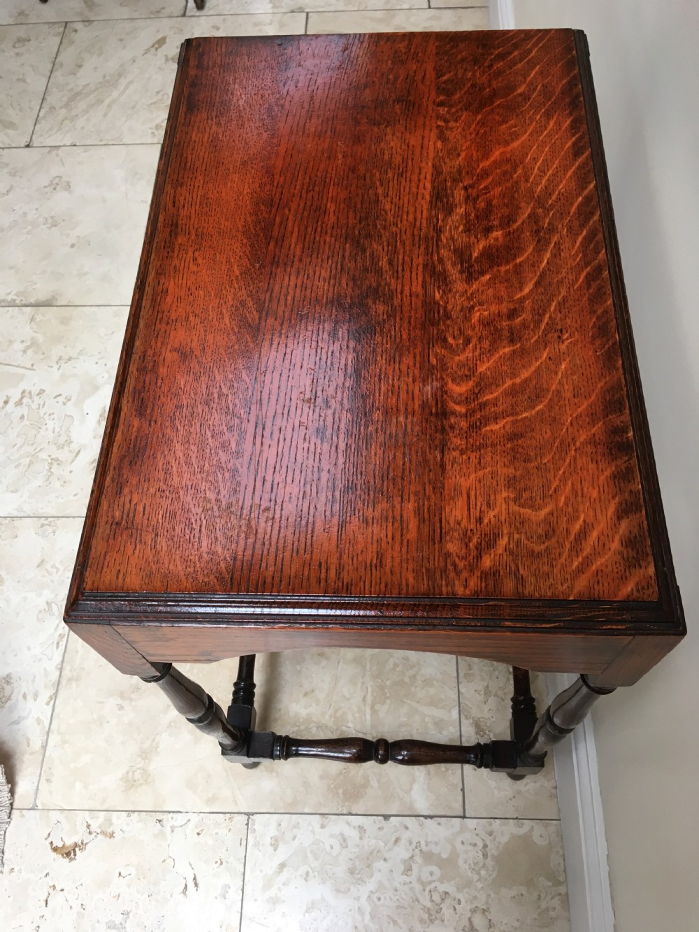 Edwardian Oak Side Table View II