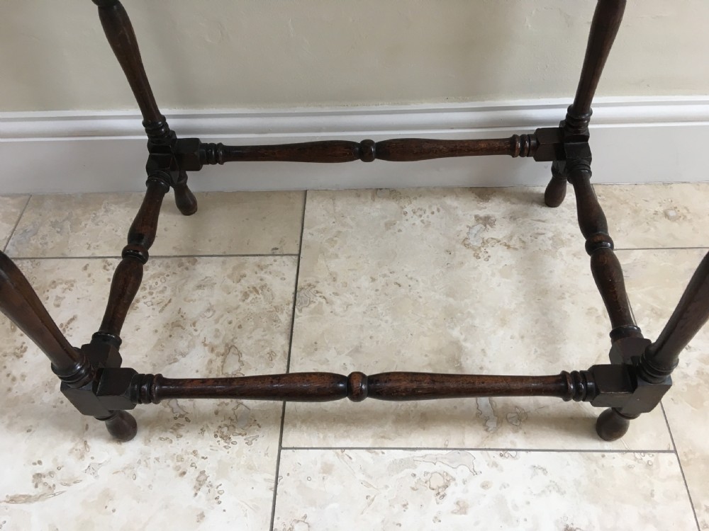 Edwardian Oak Side Table View V