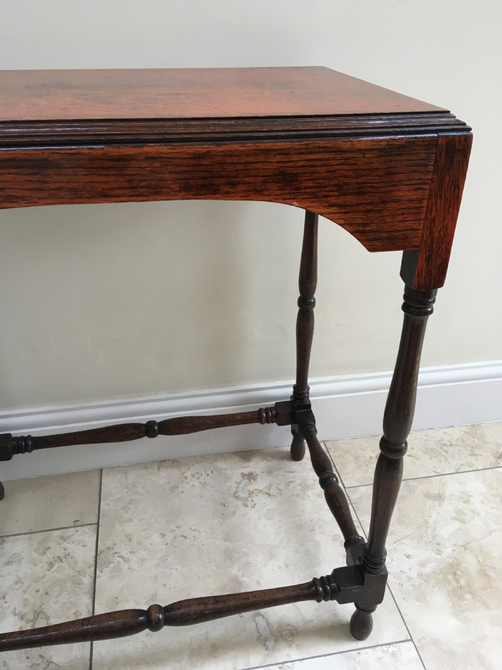 Edwardian Oak Side Table View VI
