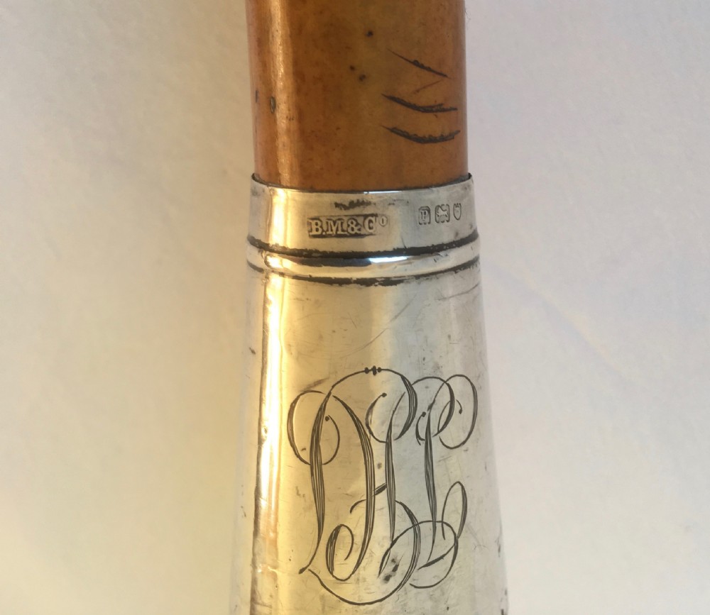 Edwardian Silver Handled Malacca Sword Stick View V