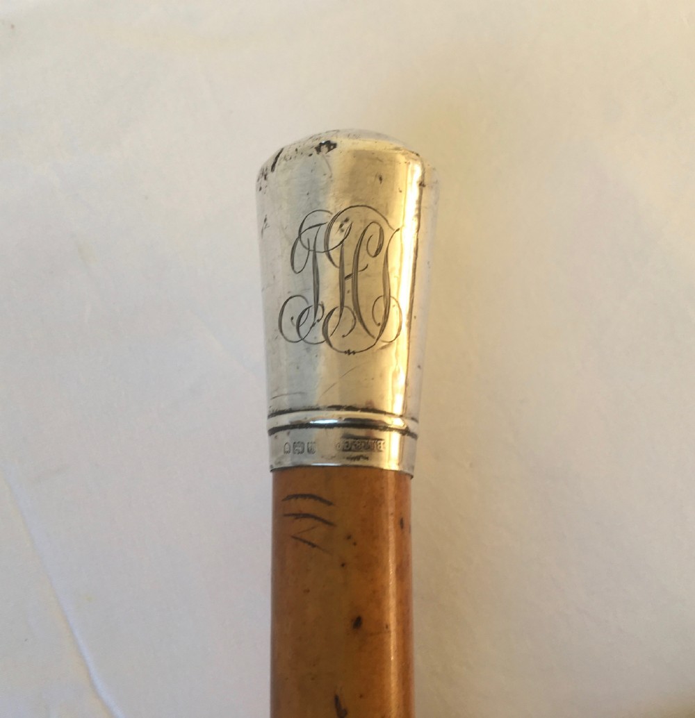 Edwardian Silver Handled Malacca Sword Stick View VII