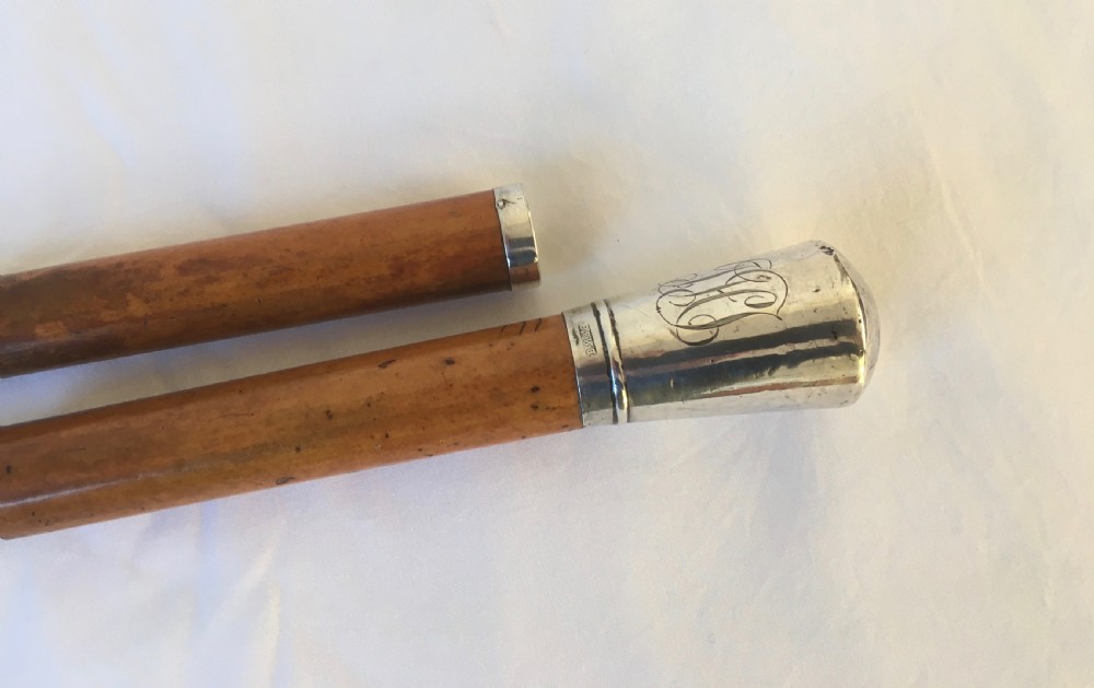 Edwardian Silver Handled Malacca Sword Stick View VIII