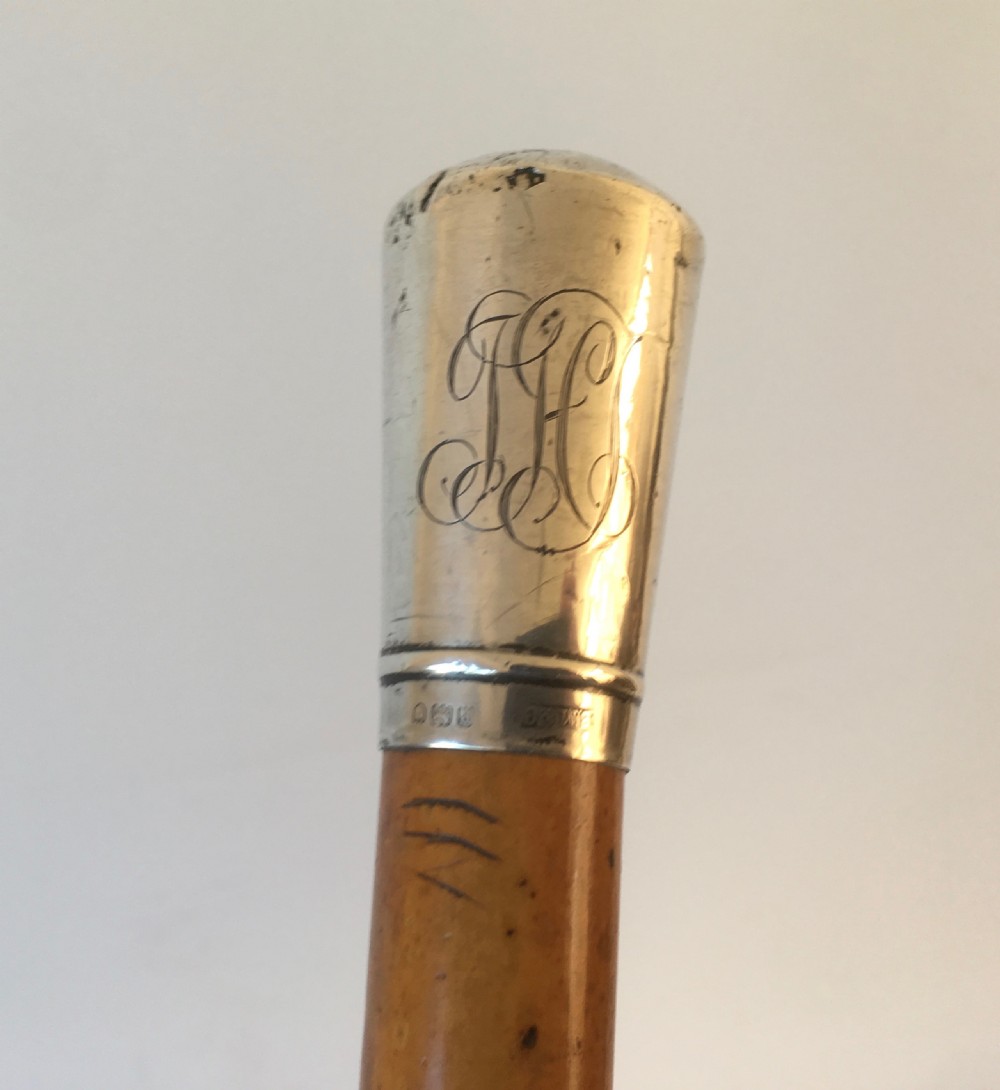 Edwardian Silver Handled Malacca Sword Stick View XII