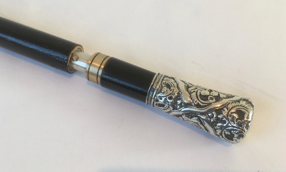 Silver Repousse Handled Sword Stick View VIII