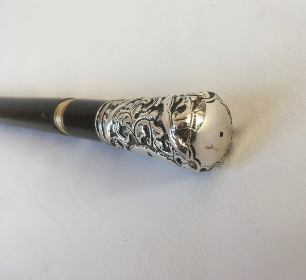 Silver Repousse Handled Sword Stick View XIII
