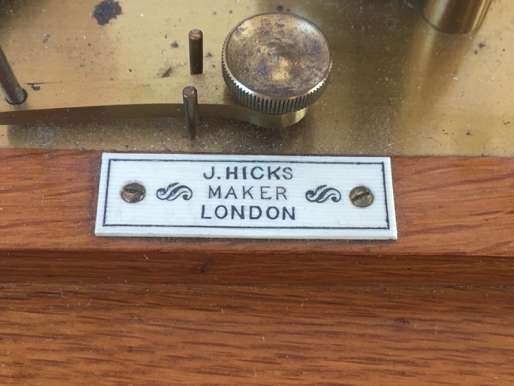 Late 19th Century Oak Barograph by James Hicks of London View IX
