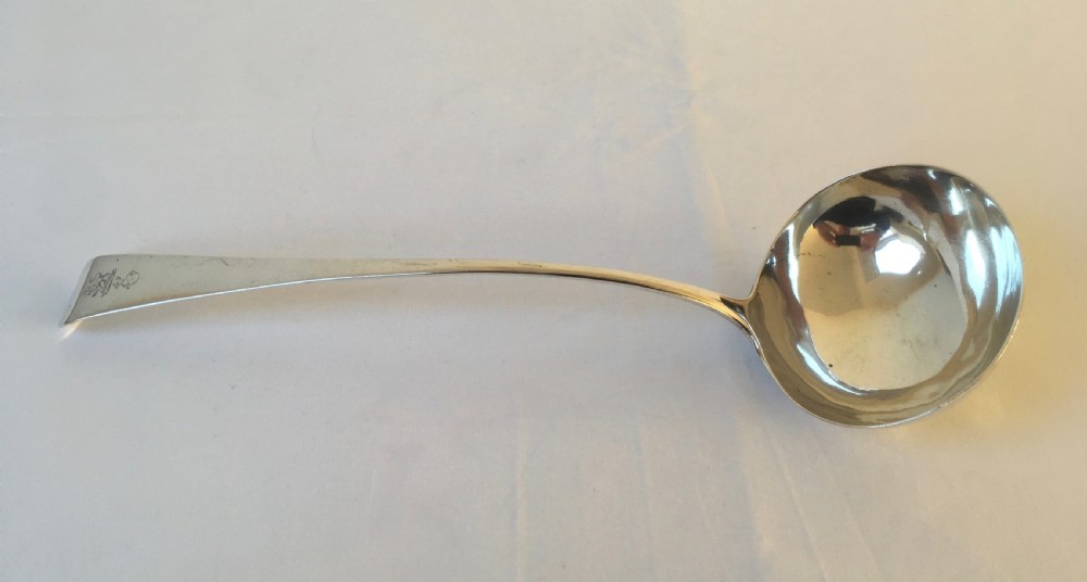 Rare Georgian Silver Soup Ladle