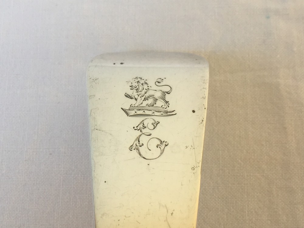 Rare Georgian Silver Soup Ladle View IV