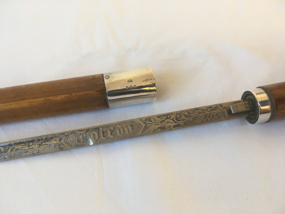 Edwardian Sword Stick with Toledo Blade View V